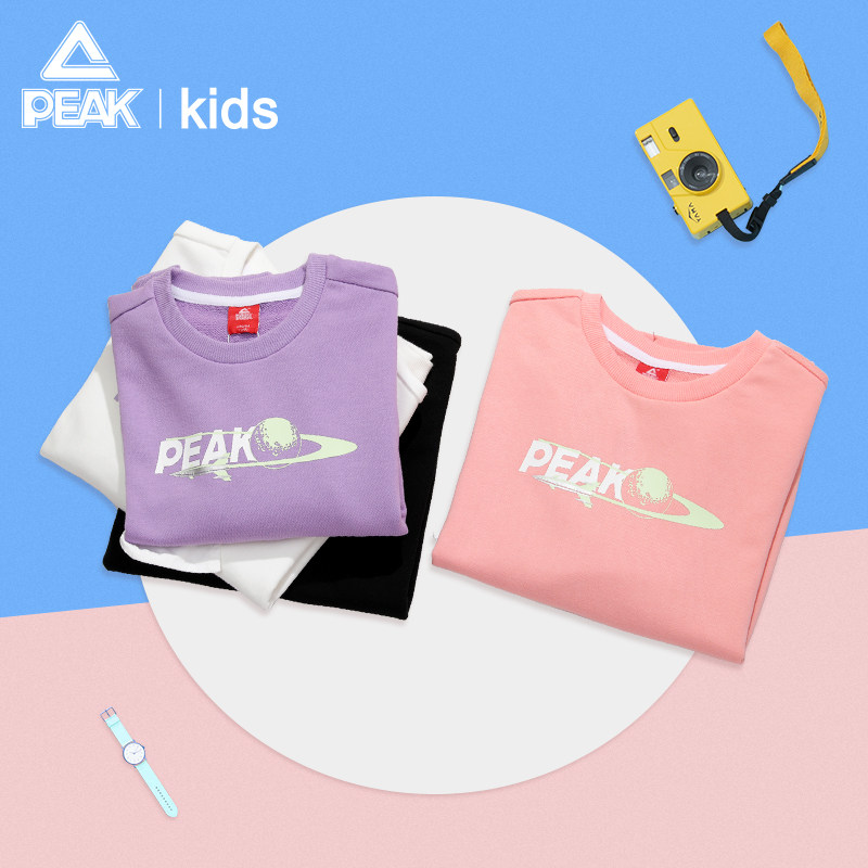 Pike children round collar thick cotton T girl 2022 springtime fashion 100 hitch Youth Campus girl headcoat single coat