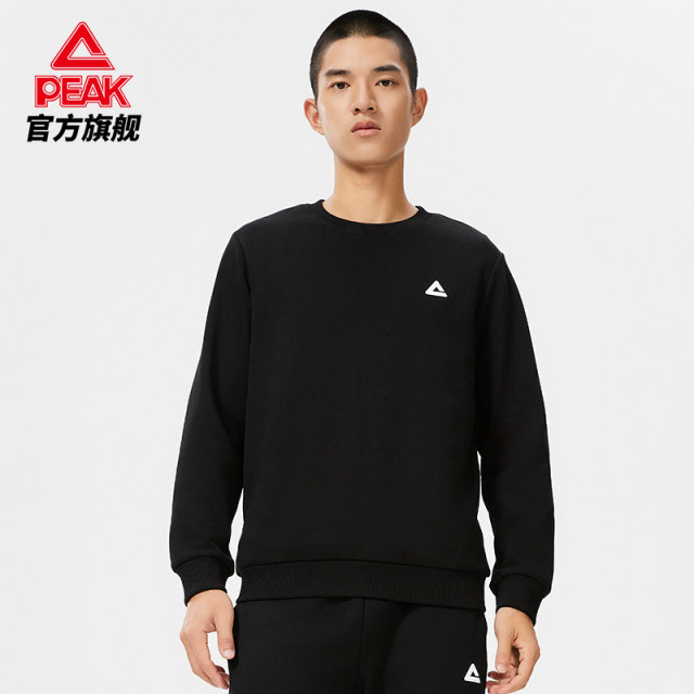 Peak windproof ອົບອຸ່ນກິລາ sweatshirt ຜູ້ຊາຍຄໍຮອບເທິງພາກຮຽນ spring ໃຫມ່ແບບງ່າຍດາຍ pullover versatility ສໍາລັບຜູ້ຊາຍ