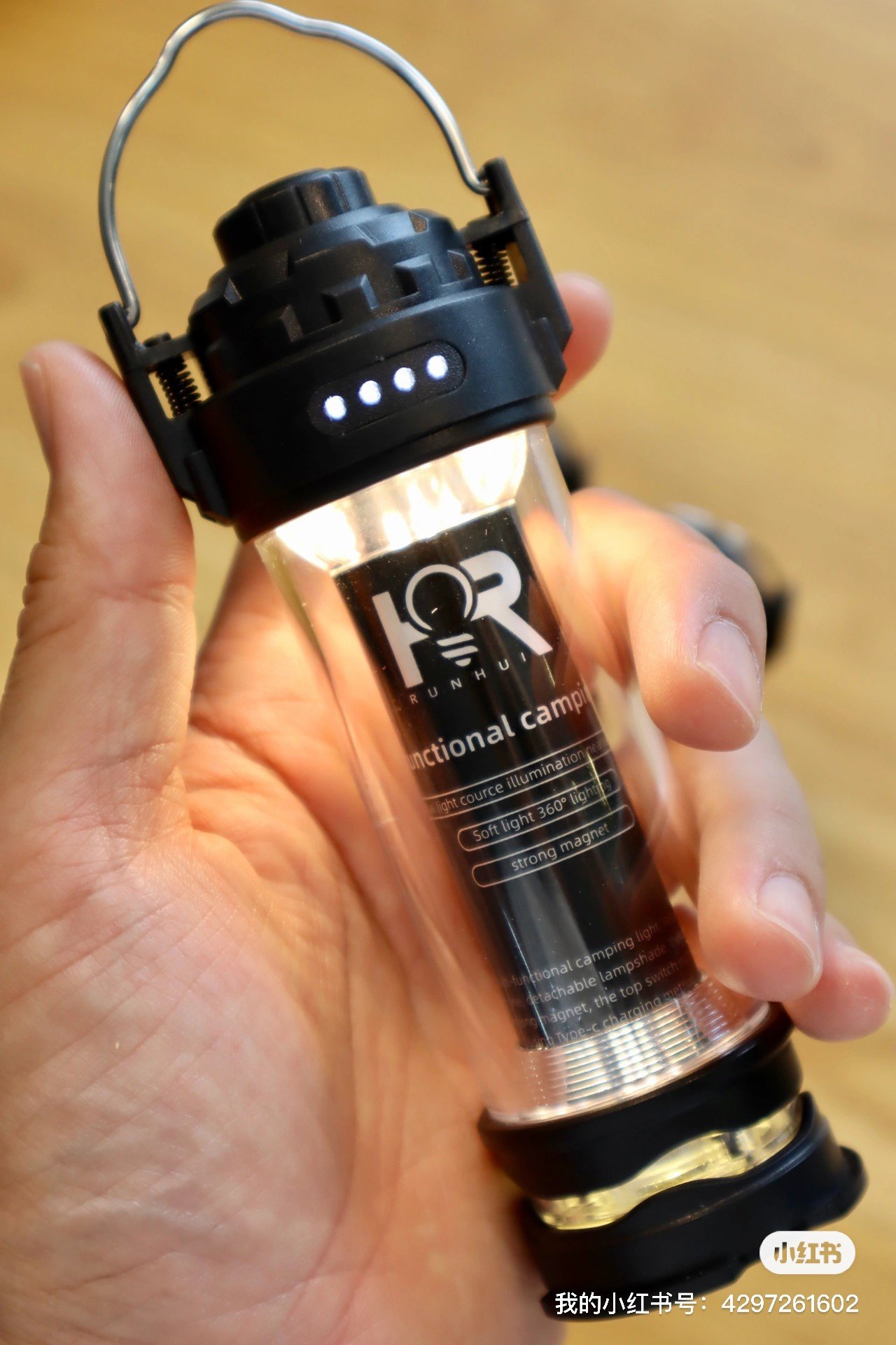 Moisturizing Outdoor Tactical Camping Light Outdoor Lighting Camping Atmosphere Light Camp Light Tent Light Hanging Charge Extra-long-Taobao