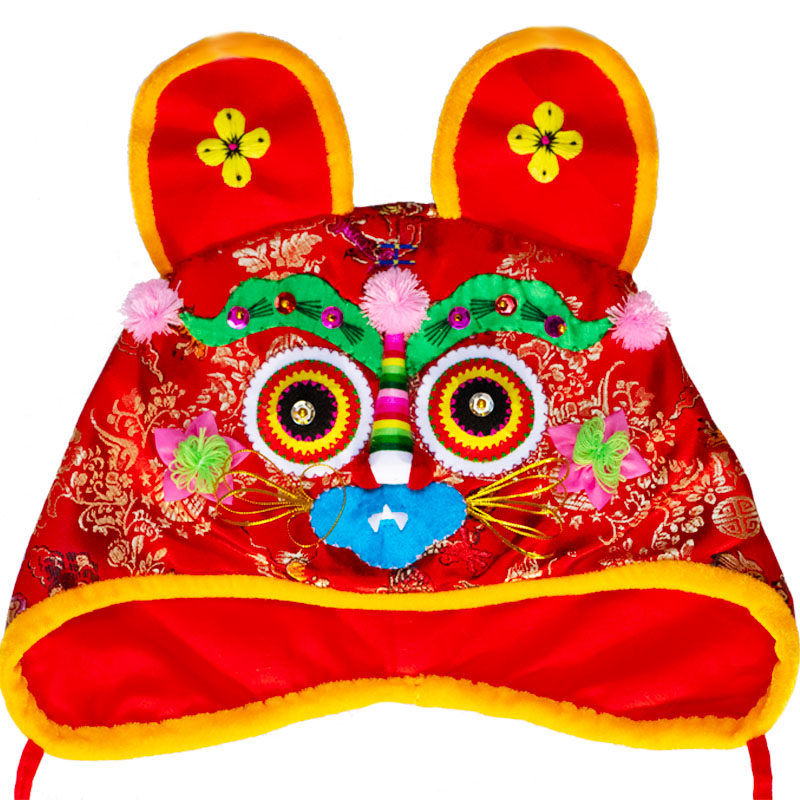 虎头虎脑萌翻全场！手工刺绣春秋虎头帽才是宝宝本命帽👶🏻✨_帽子_淘宝