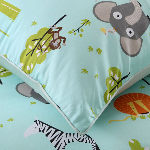 60 long suede and cotton kindergarten gonsatin pure cotton active printing and dyeing with butterfly zebra cartoon elephant giraffe-Taobao