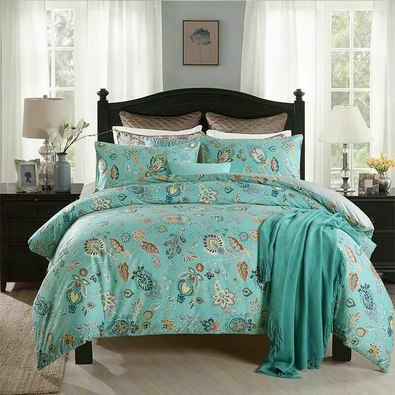 60 vải cotton Ai Cập tích cực in ấn và nhuộm bông satin in hoạt động và nhuộm chăn bông có thể được tùy chỉnh để tăng - Quilt Covers 	vỏ chăn phao