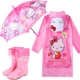KT Cat School Bag Painecoat+зонтик+бархатный подъем