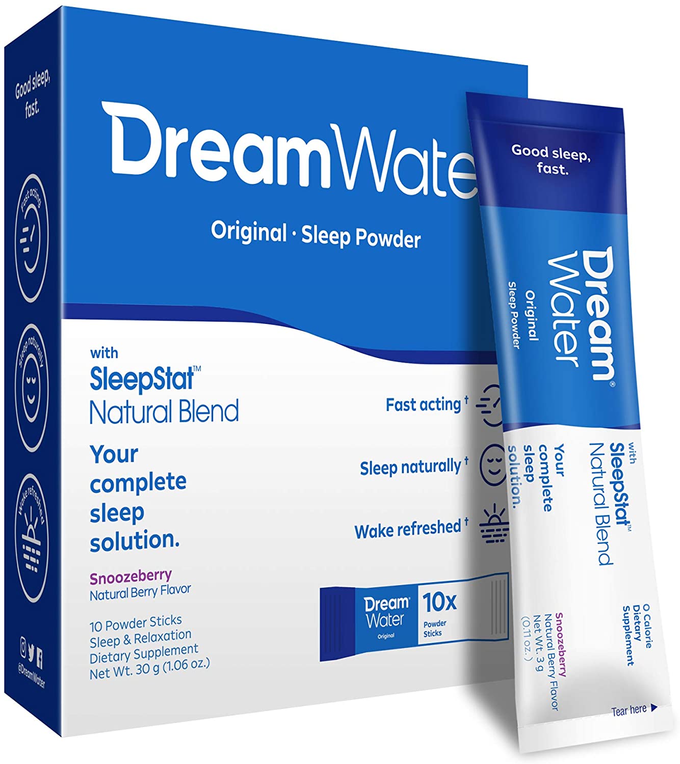 Dream Water Sleep Fluid in the United States is sleeping with melatonin