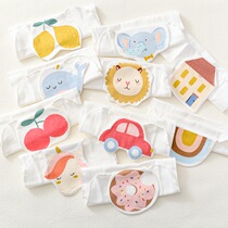 Baby Pure Cotton Cotton Cloth Cushion Back Towels Child Kindergarten Sucks Sweat Towel Stereocartoon Boy Girl Full Cotton Perspiration Towel