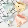 Baby cotton triangle towel Baby three-dimensional cartoon saliva towel Newborn anti-vomiting milk boy girl autumn and winter bib