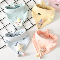 Baby cotton triangle towel Baby three-dimensional cartoon saliva towel Newborn anti-vomiting milk Boy girl Autumn and winter bib