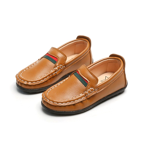 Детские туфли для мальчиков для кожаной обуви, повседневная обувь в английском стиле