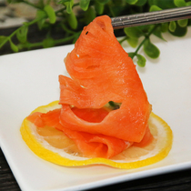 Original smoked salmon slices Family pack 100g Imported sashimi ready-to-eat local flavor