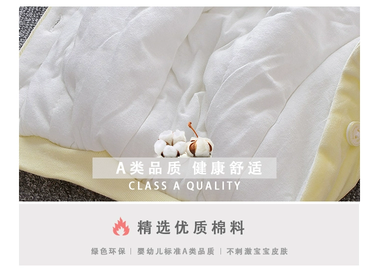 Quần áo trẻ em mùa đông Xiêm có mũ trùm đầu dày 6 áo choàng trẻ sơ sinh 9 tháng nữ ra ngoài quần áo