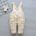 Quần yếm cotton cho bé gái mùa đông dày hơn quần bé trai 1 tuổi 9 tháng rưỡi 2 quần bé 6 eo cao quần nỉ trẻ em đẹp Quần