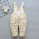 Quần yếm cotton cho bé gái mùa đông dày hơn quần bé trai 1 tuổi 9 tháng rưỡi 2 quần bé 6 eo cao