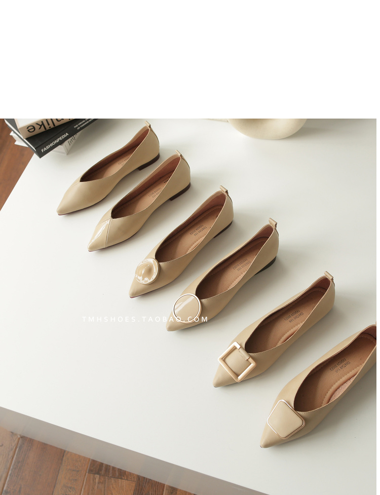 2019 đầu xuân chuẩn bị nông miệng microfiber da mềm mại và thoải mái kim loại khóa thấp giày đơn giày - Giày cắt thấp giày boot nữ cổ cao