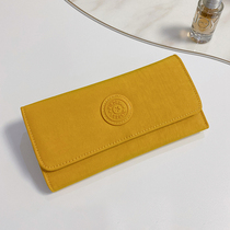 Nylon cloth long three-fold flip wallet womens multi-card position clutch bag change mobile phone multi-function storage wallet