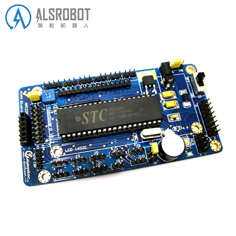 Купить Микропроцессор robotboard v1.2 51单片机控制器 stc89c系列 机器人控制器 в ...