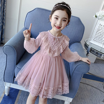 Girls dress 2021 new autumn dress children long sleeve skirt little girl foreign style princess dress childrens clothing gauze autumn