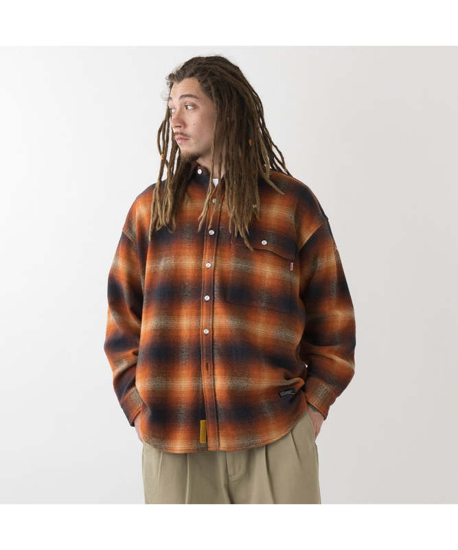 Fat X Big Mac 26Aw Japanese Fabric Plaid Flannel Shirt - a Must-Have for Skateboarders Fat X Big Mac 26Aw Japanese Fabric Plaid Flannel Shirt - a Must-Have for Skateboarders