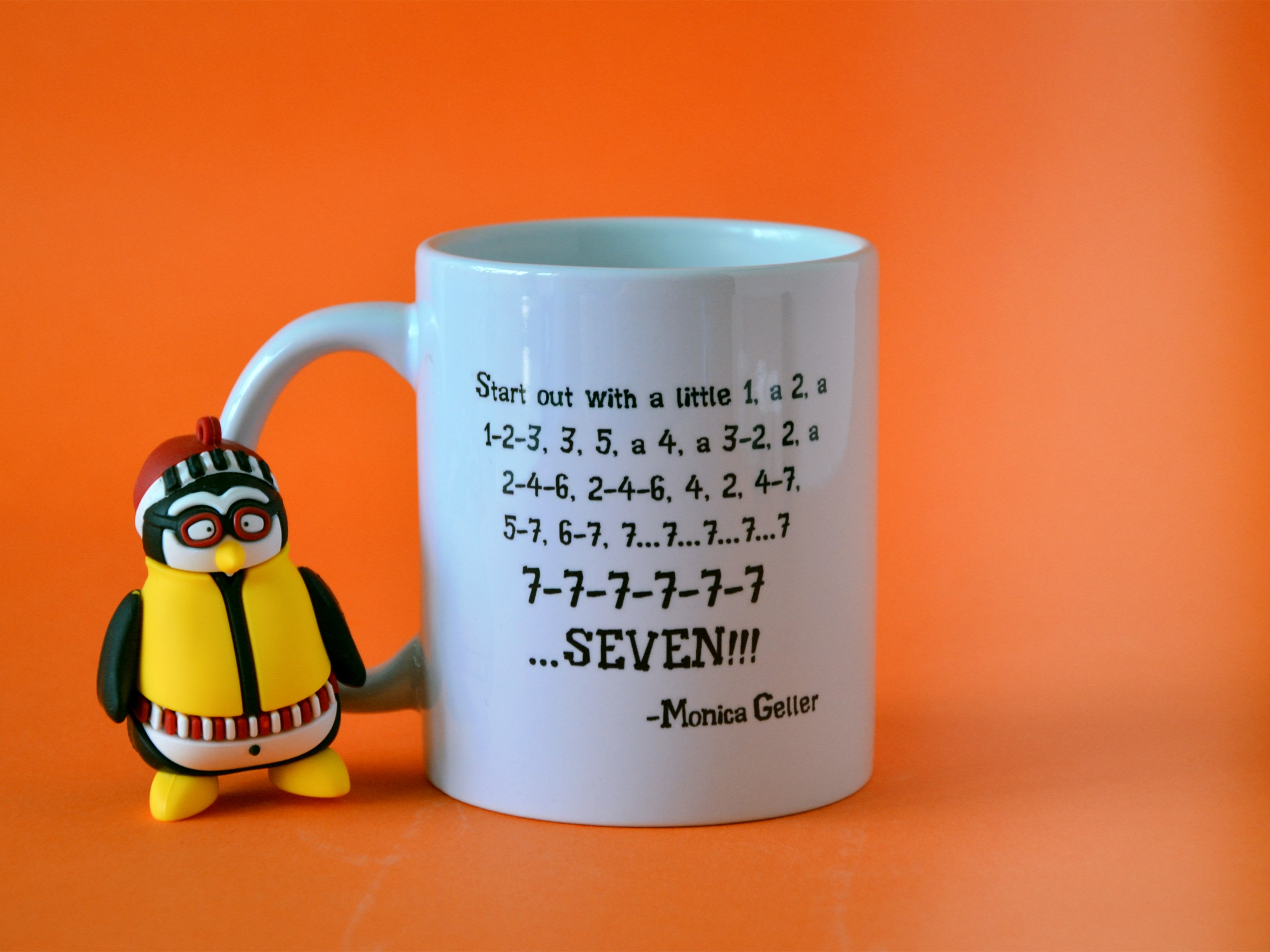 The old friend remembers the Monica 7777777 mark cup ceramic cup