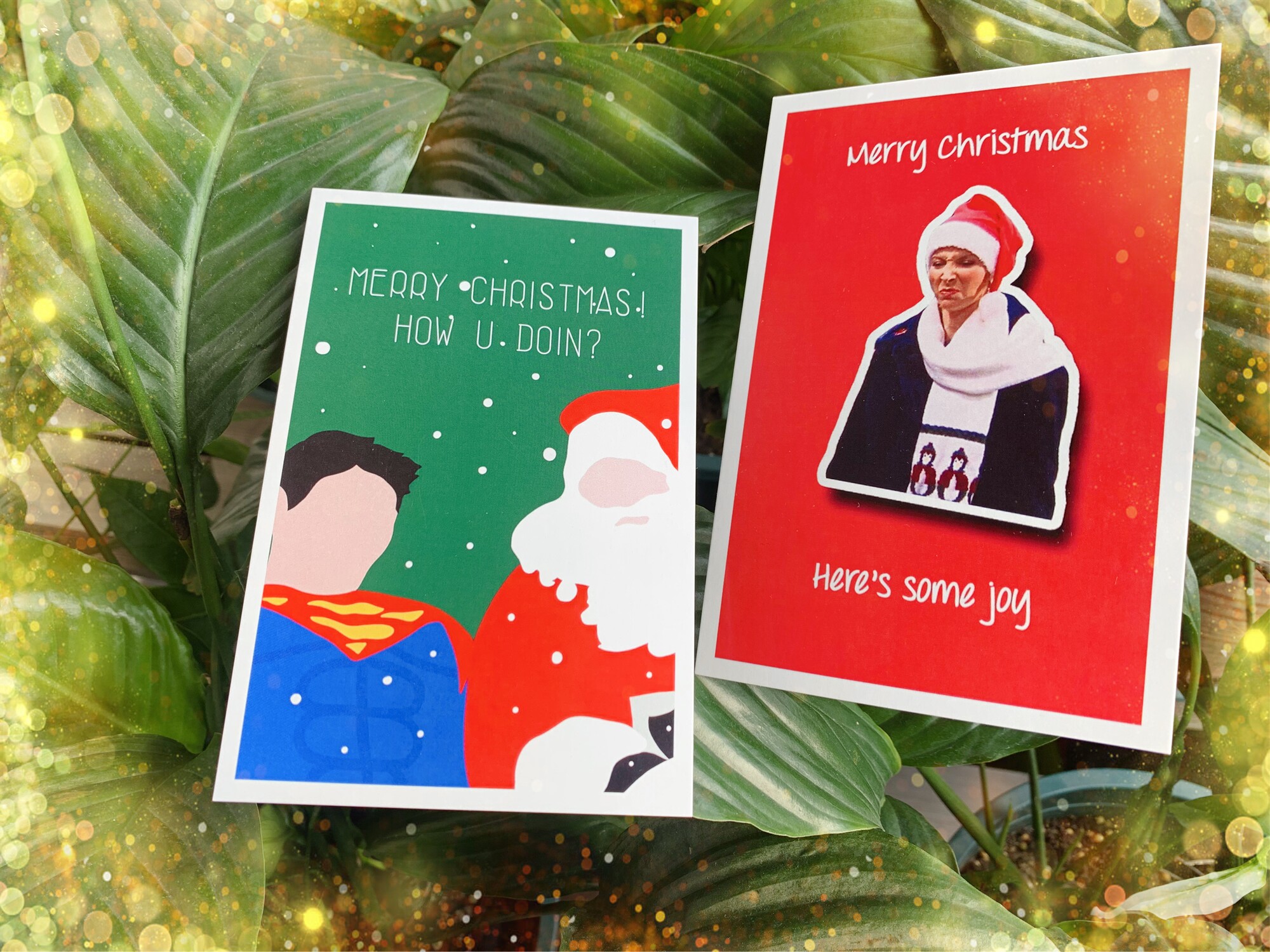 (Christmas card) Merry Christmas show u doin here is some joy