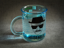 (Replenishment)Breaking bad Breaking bad Heisenberg Measuring Cup style Blue Glass Mug