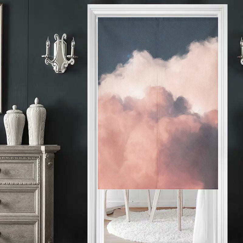 Eurynome Door Curtain Curtain Customized Decoration for Household Bedroom Japanese Kitchen Makeup Room Half Curtain