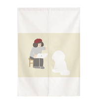 Nordic cat curtain partition curtain Nordic bedroom room dormitory half curtain cloth bedroom blackout pet shop ins