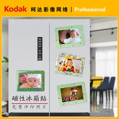 Kodak magnetic photo refrigerator stickers to customize free flushing wedding baby travel photo diy home accessories