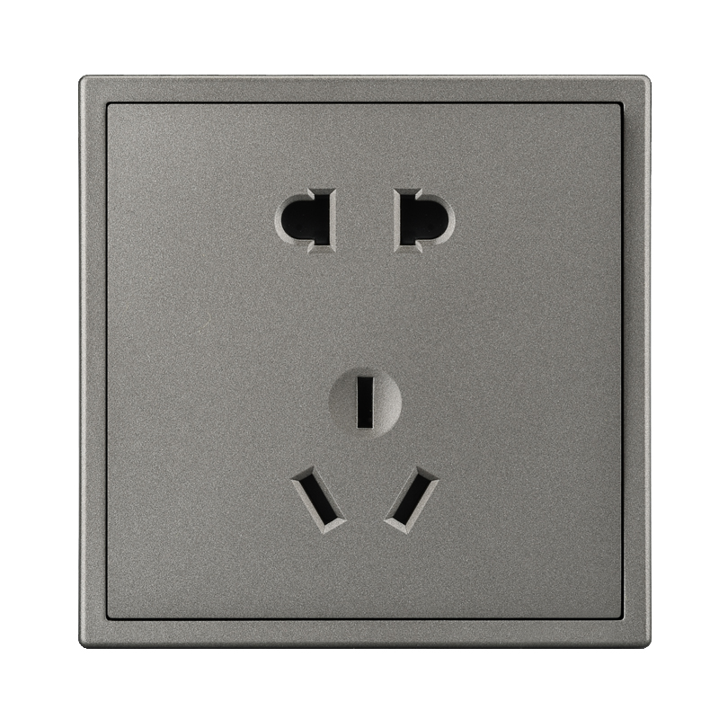 Flying Globe L7 household switch socket 86 dark gray wall household power panel open double control panel