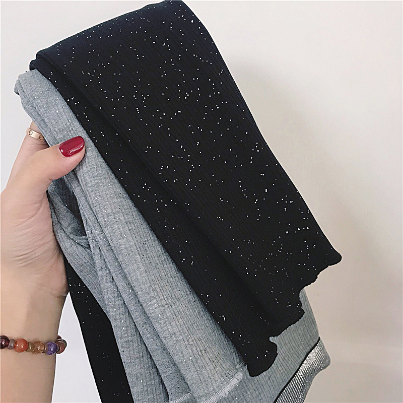 Girls warm all-in-one velvet underwear Korean children's clothing winter children's children's sparkling all-match cigarette pants plus velvet