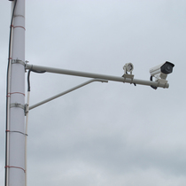 1m-4m monitoring outdoor extension custom street lamp pole pole hoop camera bracket crossbar pick arm
