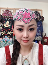 Handmade hollow hand embroidered hat new original design Ethnic style embroidered hat old embroidered lone woman