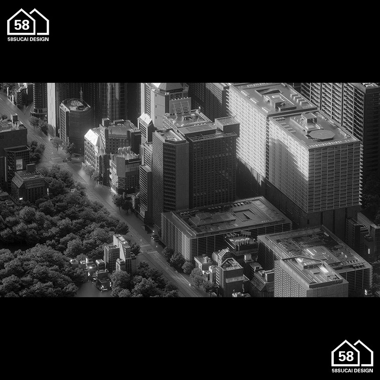 图片[3]-K038新东京建筑城市高楼大厦建筑3d模型 格式c4d/blender/fbx/obj-cg男孩
