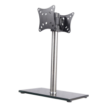 Dual - screen rotating computer screen display universal base display lift desktop bracket 14 - 27 inches