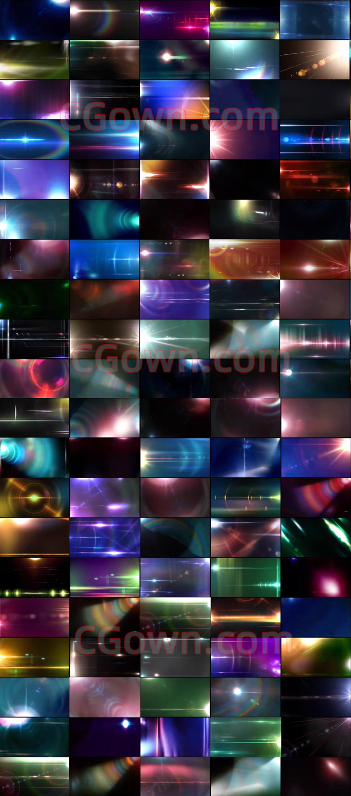 4K视频素材155组闪耀镜头光晕耀斑光效合成素材23GB大