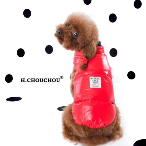 Spot ugly Chouchou Pet Olde Полудиспа вниз куртка Pet Cotton Clothing Teddy Dog Одежда