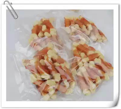 Pet snacks Fresh chicken wrapped around souffle small bones 100g 2 packs 12 yuan