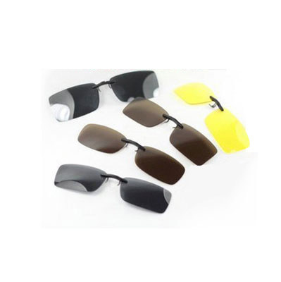 Polarized sunglasses clip toad mirror male glasses female reflective myopic sunglasses clip lens hipster driver mirror