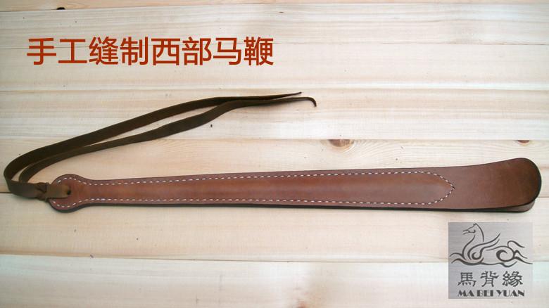 Western plate horsewhip headlayer cow leather handsewn horse back edge horse with cowboy
