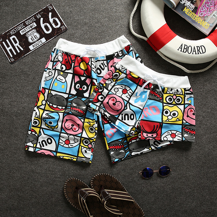 Cặp vợ chồng mới quần short nam quần ngủ nữ quần short mùa hè giải trí nhà 5 điểm quần quần nóng ba quần kỳ nghỉ bãi biển quần