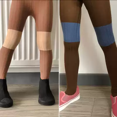 Pear small leisure girl 2021 autumn new double needle pit strip color pair pair foot Children inner pants women baby pantyhose