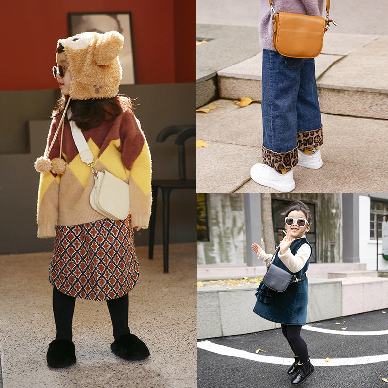 Pear Little Children's Bag Wide Strap Pu Sackbag Mini Sackbag E84P 1724