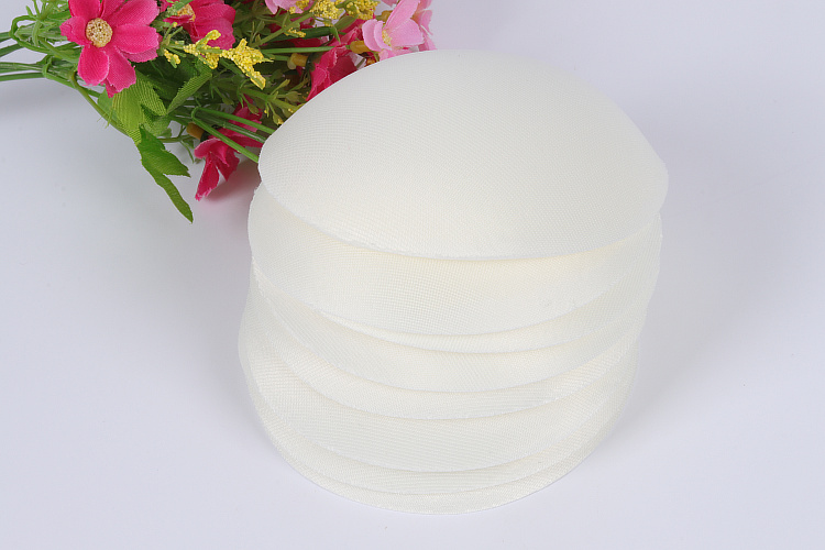 Miếng đệm ngực tròn chèn trắng Áo vest trung niên áo lót pad cô gái đồ lót ngực Thay thế miếng bông mút xốp nâng ngực