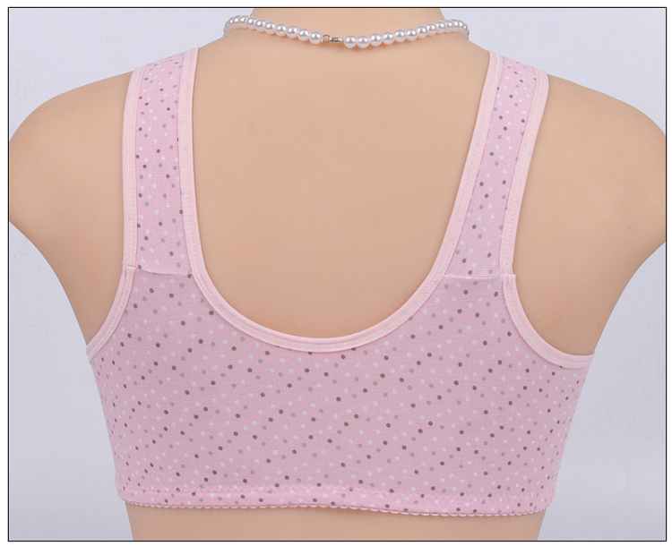 Mẹ trung niên mảnh mai khóa ngực kiểu vest không có vòng thép Phụ nữ trung niên XL cotton cũ đồ lót mùa hè áo ngực cho bé bú