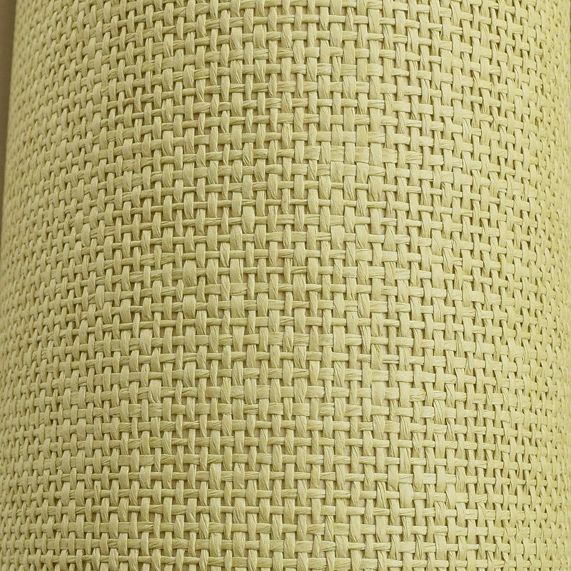 Cabinet door veneer and room tatami new Chinese background grass woven wallpaper Cross pattern grid solid color woven wallpaper