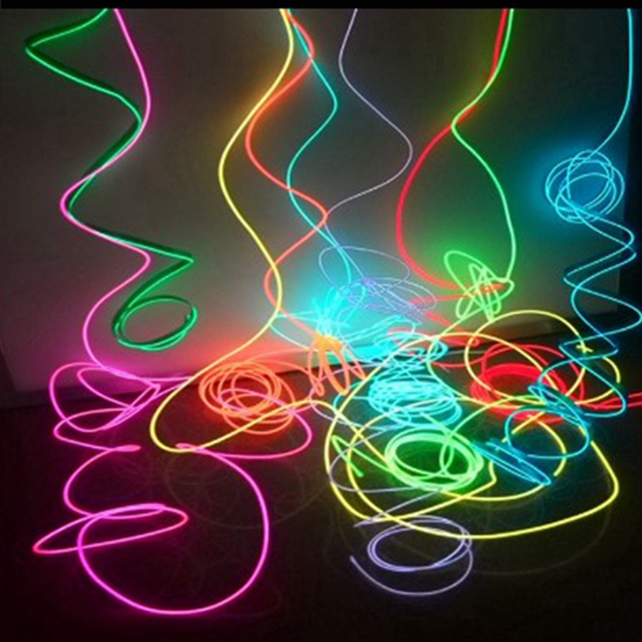 El Cold Light Ultra-Fine Light-Emitting Wire Handmade DIY Waterproof Flexible Neon Light Strip Decorative Light Sign Atmosphere Light Strip El Cold Light Ultra-Fine Light-Emitting Wire Handmade DIY Waterproof Flexible Neon Light Strip Decorative Light Sign Atmosphere Light Strip