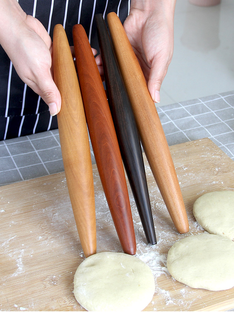 White Yoshimitsu Baking Cake without lacquered solid wood Zaozao Red Hearts Fish Belly Rolling Stick Rolling of Pizza Special Purple Light Sandalwood-Taobao