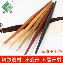 Dumplings Ebony red sandalwood Red heart jujube wood rolling pin Purple sandalwood Xijiade rolling pin Two pointed fish maw solid wood
