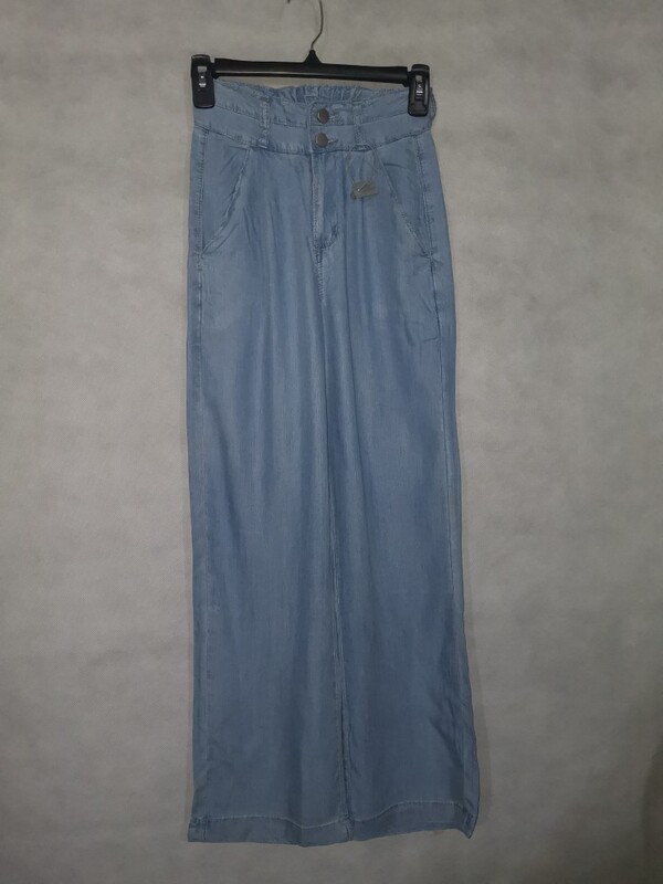 New Ultra-High-Waisted Tencel Thin Elastic Waist Straight-Leg Drape Pants Casual Two-Color Plus-Size Women's Pants New Ultra-High-Waisted Tencel Thin Elastic Waist Straight-Leg Drape Pants Casual Two-Color Plus-Size Women's Pants