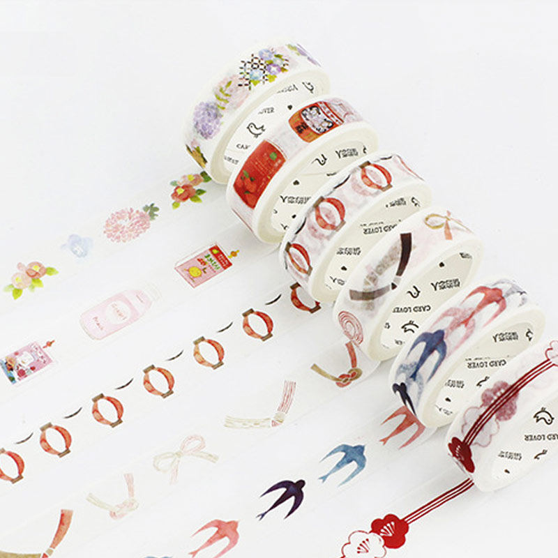 Letter Lovers Day and Small Things Series Handbooks Diary Perimeter DIY and Paper Tear Tape 15 30mm