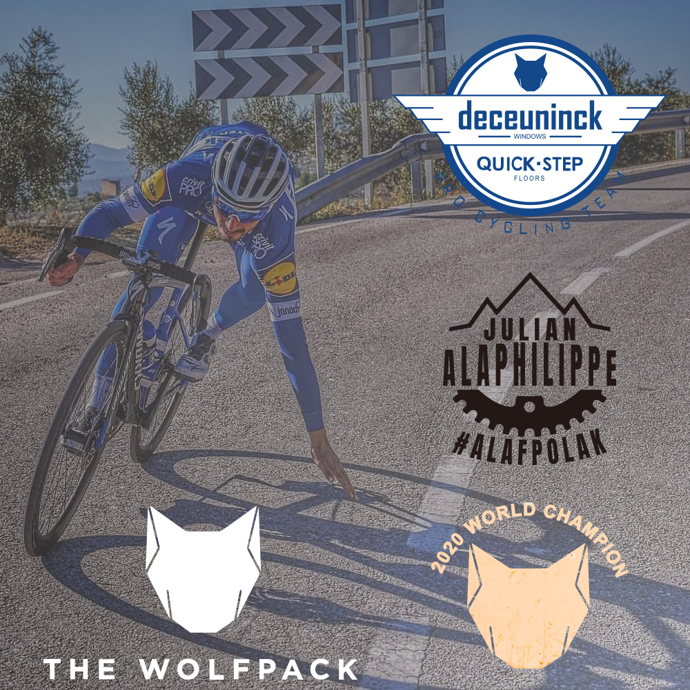 Quickstep team of Quickstep Tour Front Stickers WoFLPACK Mountain Road Stickers Bicycle Stickers